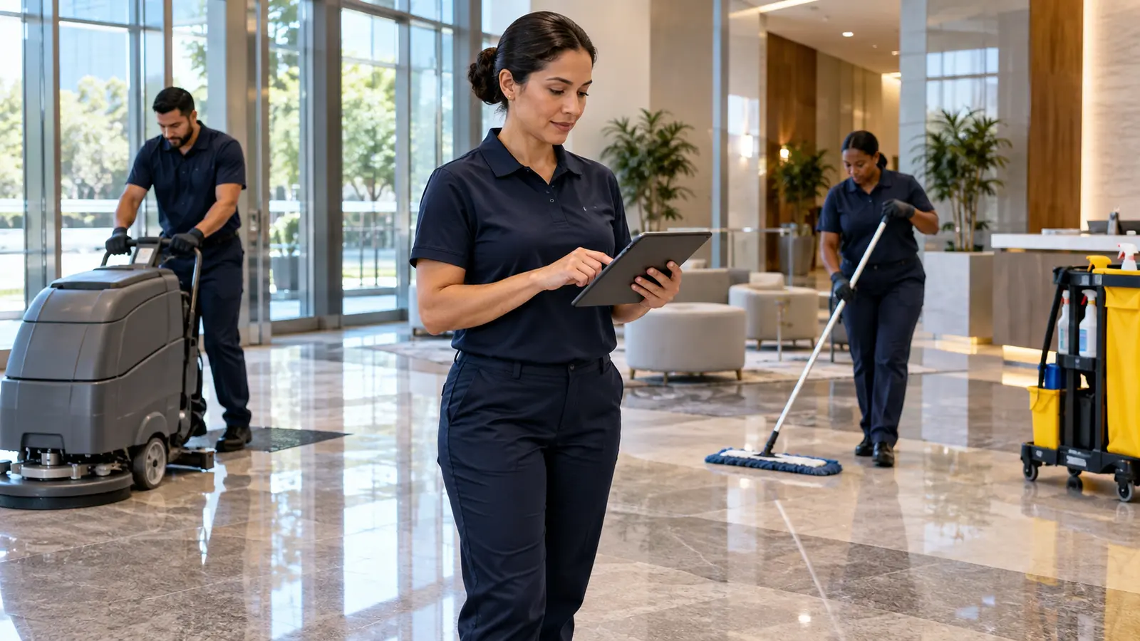 Commercial Cleaning Companies business owner exploring funding options