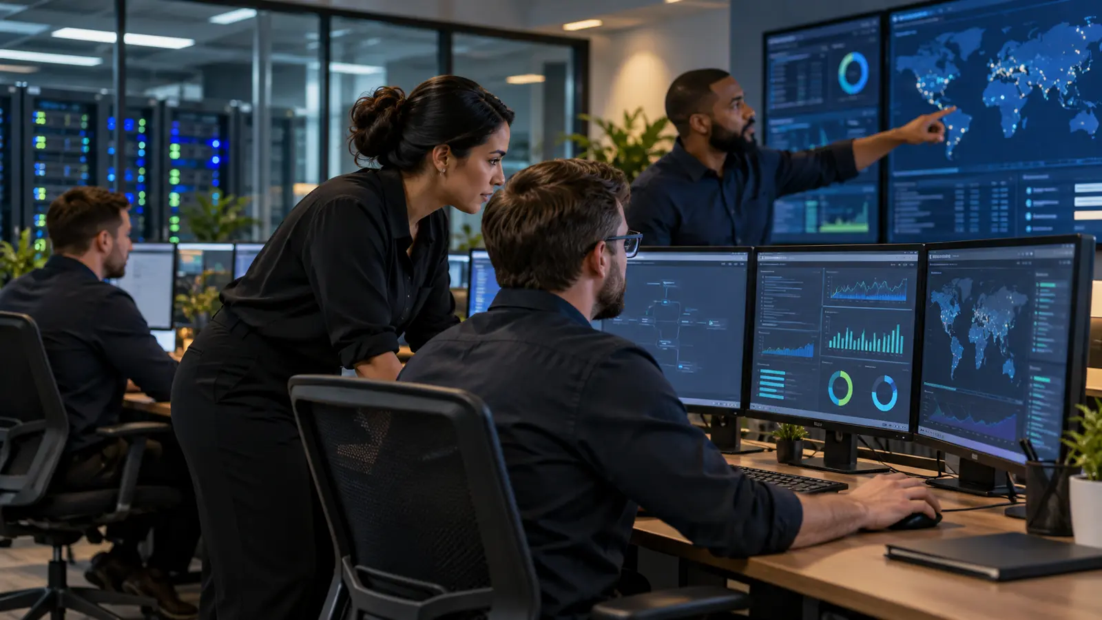 Managed IT services owner reviewing recurring contracts, staffing and client technology deployments