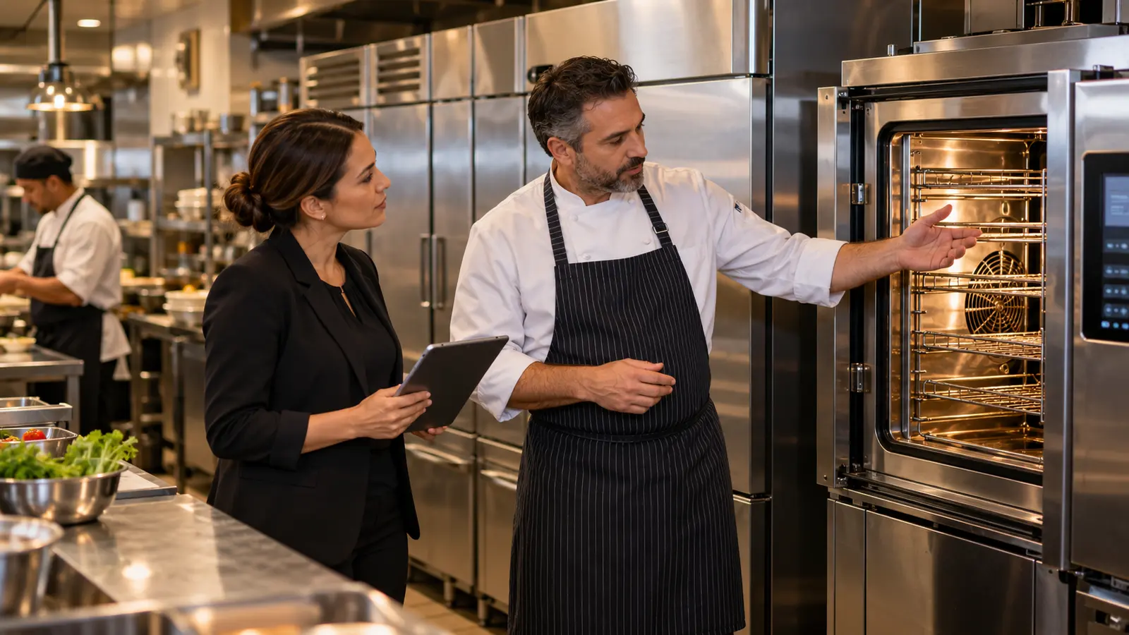 Commercial restaurant equipment prepared for a financing review